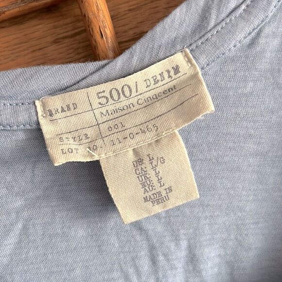 100% Pima Cotton Tank Top Dusty Blue NWOT - Picture 3 of 12